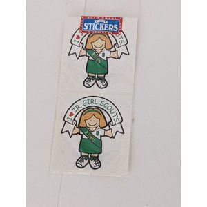 I Heart Junior Girl Scouts Stickers 8 ct